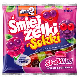 NIMM2 ŚMIEJŻELKI SAFT SÜSSE OBSTGARTENFRUCHTGUMMIS, ANGEREICHERT MIT VITAMINEN 90 G