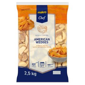 METRO CHEF KARTOFFEL-HALBMOND MIT HAUT GEFROREN (AMERICAN WEDGES) 2,5 KG