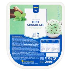 MAKRO CHEF MINZE-GESCHMACK-EIS MIT SCHOKOLADE 2,5 L