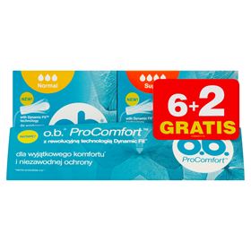 OB PROCOMFORT NORMAL 4 X 8 STÜCK + SUPER TAMPONS 4 X 8 STÜCK