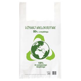 PENA BAG WEISSE ÖKOLOGISCHE TASCHE 29,5 CM X 55 CM 55 STÜCK