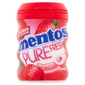 MENTOS PURE FRISCHE ERDBEERE, ZUCKERFREI, KAUGUMMIS 60 G (30 STÜCK)