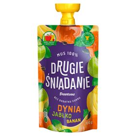 DAWTONA SECOND BREAKFAST MOUSSE 100 % KÜRBIS APFEL BANANE 100 G 12 STÜCK
