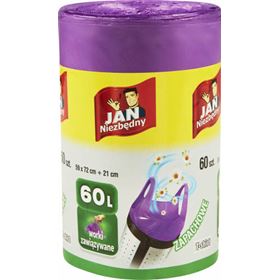 JAN NIEZBĘDŹNY HD T-SHIRT DUFTENDE ABFALLBEUTEL 60 L 60 STÜCK