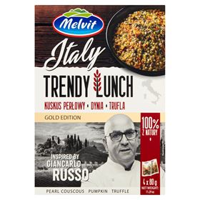 MELVIT GOLD EDITION ITALIEN TRENDY LUNCH PERLEN-COUSCOUS-KÜRBIS-TRÜFFEL 80G 4 STÜCK