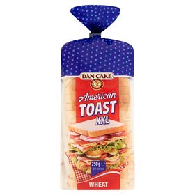 DAN CAKE AMERICAN TOAST XXL WEIZENBROT 750 G