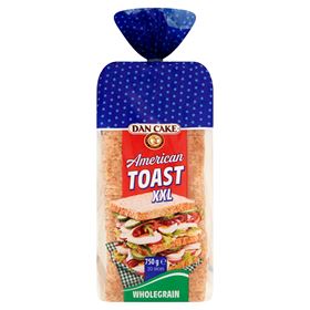 DAN CAKE AMERICAN TOAST XXL VOLLWEIZENBROT 750 G