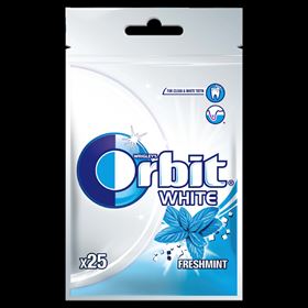 ORBIT WHITE FRESHMINT ZUCKERFREI KAUGUMMIS 35 G (25 DRAGES) 264 PACKUNGEN