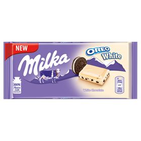 MILKA WEISSE SCHOKOLADE OREO WEISS 100 G 22 STÜCK