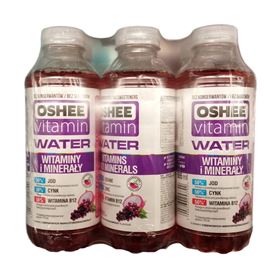 OSHEE VITAMIN WASSER STILLGETRÄNK MIT ROTEN TRAUBENGESCHMACK DRAGONFRUIT 555 ML 6 STÜCK