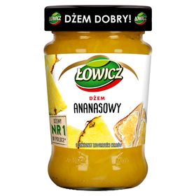 LOWICZ ANANASMARMELADE MIT REDUZIERTEM ZUCKERGEHALT 280 G 8 STÜCK