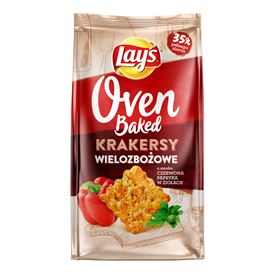 LAY'S Cracker mit Kräutergeschmack, im Ofen gebacken, mit Paprika, 80 g