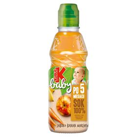 KUBUŚ BABY-SAFT 100 % NACH 5 MONATEN APFEL-BANANEN-KAROTTE 300 ML 6 STÜCK
