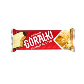 GÓRALKI ERDNUSSBUTTERWAFFEL MIT FÜLLUNG IN KAKAOBESCHICHTUNG 45 G 36 STÜCK