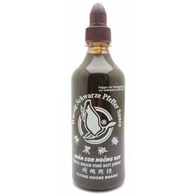FLYING GOOSE SAUCE MIT SCHWARZEM PFEFFER 455 ML 12 STÜCK