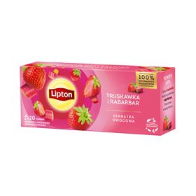 LIPTON FRUCHTTEE ERDBEERE UND RHABARBER 32 G (20 BEUTEL)