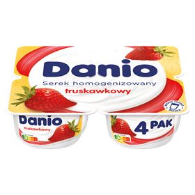 DANIO HOMOGENISIERTER ERDBEERKÄSE 520 G (4 X 130 G)