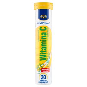 KRUGER VITAL POWER NAHRUNGSERGÄNZUNGSMITTEL VITAMIN C ZITRONENGESCHMACK 84 G (20 STÜCK)