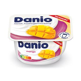 DANIO HOMOGENISIERTER KÄSE MANGO 130 G 16 STK