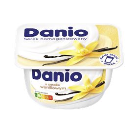 DANIO HOMOGENISIERTER KÄSE VANILLEGESCHMACK 130 G 16 STÜCK
