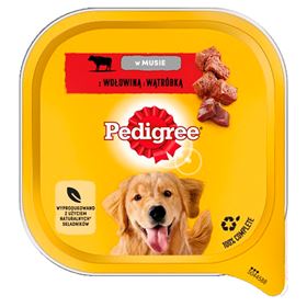 PEDIGREE NASS MOUSSE HUNDEFUTTER MIT RIND UND LEBER 300 G
