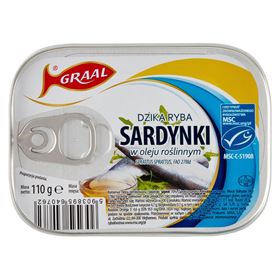 GRAAL-SARDINEN IN PFLANZENÖL 110 G 30 STÜCK