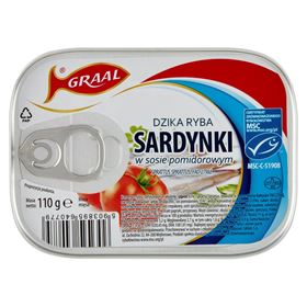 GRAAL-SARDINEN IN TOMATENSAUCE 110 G 30 STÜCK