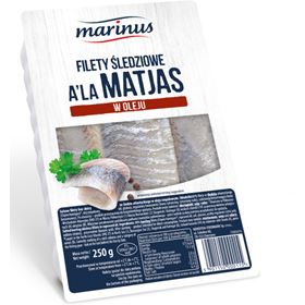 MARINUS HERINGSFILETS A'LA MATJAS IN ÖL 250 G