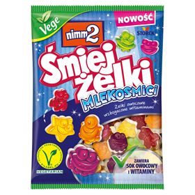 NIMM2 ŚMIEJŻELKI MLEKOSMIC FRUCHTGUMMIES, ANGEREICHERT MIT VITAMINEN 90 G 24 STÜCK