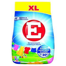 E WASCHPULVER FÜR FARBIGE UND DUNKLE STOFFE 3 KG