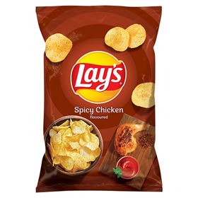 LAY'S SPICY CHICKEN POTATO CHIPS 130 G 21 STK