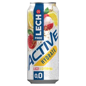 LECH FREE ACTIVE HYDRATE ALKOHOLFREIES BIER LICHEI UND ZITRONE 500 ML 24 DOSEN