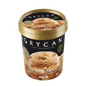 GRYCAN SALZIGES KARAMELL-EIS MIT MEERSALZ 480 ML