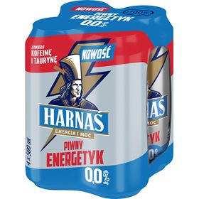 HARNAŚ BIERGETRÄNK ENERGETYK 0% 500 ML 4ER-PACK 4 STÜCK