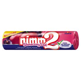 NIMM2 SUNNY ORCHARD GEFÜLLTE KIRSCH- UND JOHANNISBEERE-SÜSSIGKEITEN, ANGEREICHERT MIT VITAMINEN 50 G 96 STÜCK