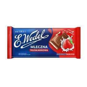 E.WEDEL SCHOKOLADE MIT ERDBEERFÜLLUNG 100 G 20 STK
