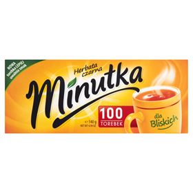 MINUTE SCHWARZTEE 140 G (100 BEUTEL)