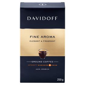DAVIDOFF CAFÉ AROMA GEMAHLENER RÖSTKAFFEE 250 G 12 STÜCK