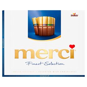 MERCI FINEST SELECTION SAMMLUNG VON MILCHSCHOKOLADEN 250 G