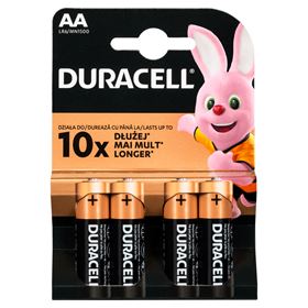 DURACELL AA LR6/MN1500 1,5 V ALKALIN-BATTERIEN 4 STÜCK