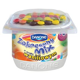 DANONE TWISTED MIX VANILLE JOGHURT 125 G 12 STÜCK