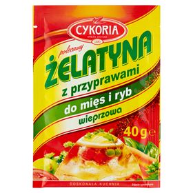 CHICORY-GELATINE MIT GEWÜRZEN FÜR FLEISCH UND FISCH SCHWEINEFLEISCH 40 G 25 STÜCK