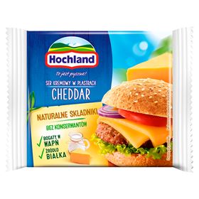HOCHLAND FRISCH-CHEDDAR-KÄSE IN SCHEIBEN 130 G