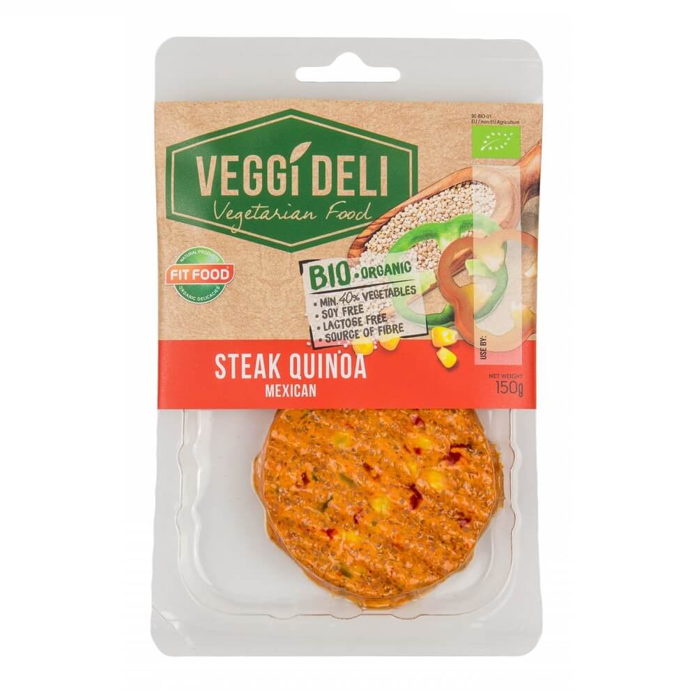 Vegetarisches BIO mexikanisches Steak mit Quinoa 150 g VEGGI DELI