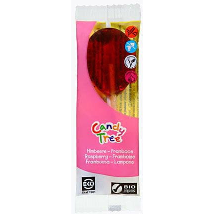 Glutenfreie Lutscher mit Himbeergeschmack BIO 13 g - CANDY TREE
