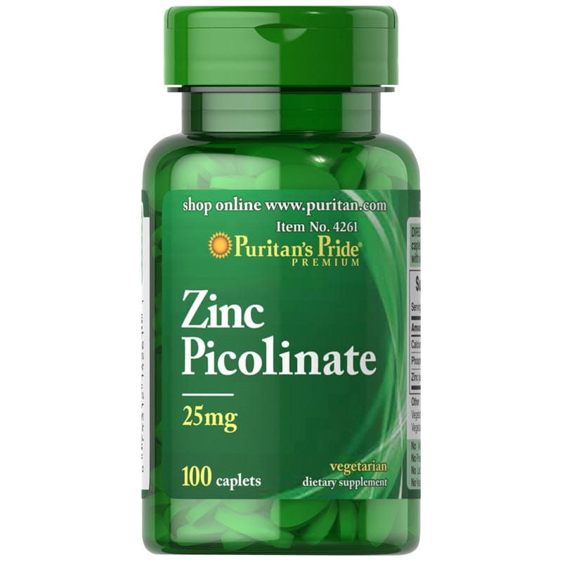 Zinkpicolinat 25mg Zinkpicolinat 100 Tabletten PURITAN'S PRIDE