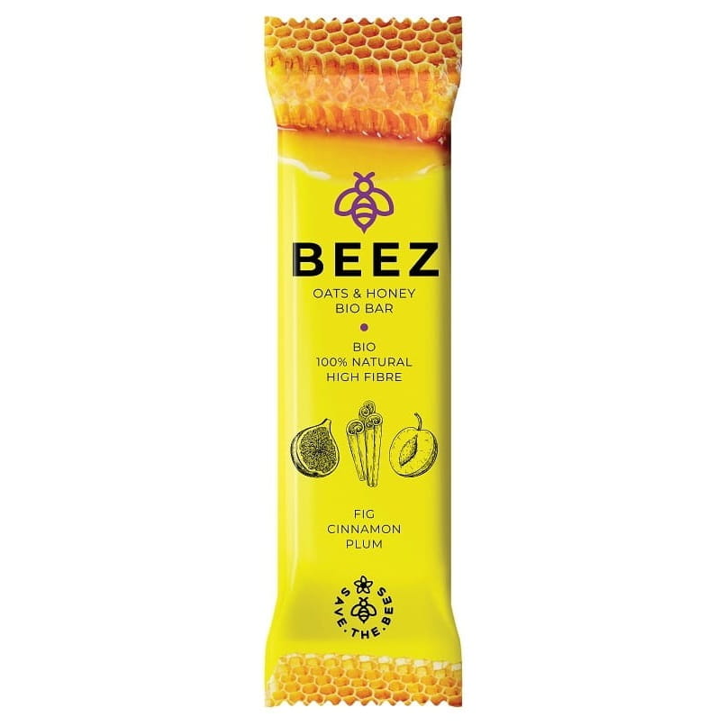 Honig-Haferriegel mit Zimtfeige und Pflaume BIO 40 g - BEEZ