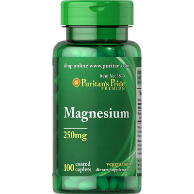 Magnesium 250 mg Magnesium 100 Kapseln PURITAN'S PRIDE