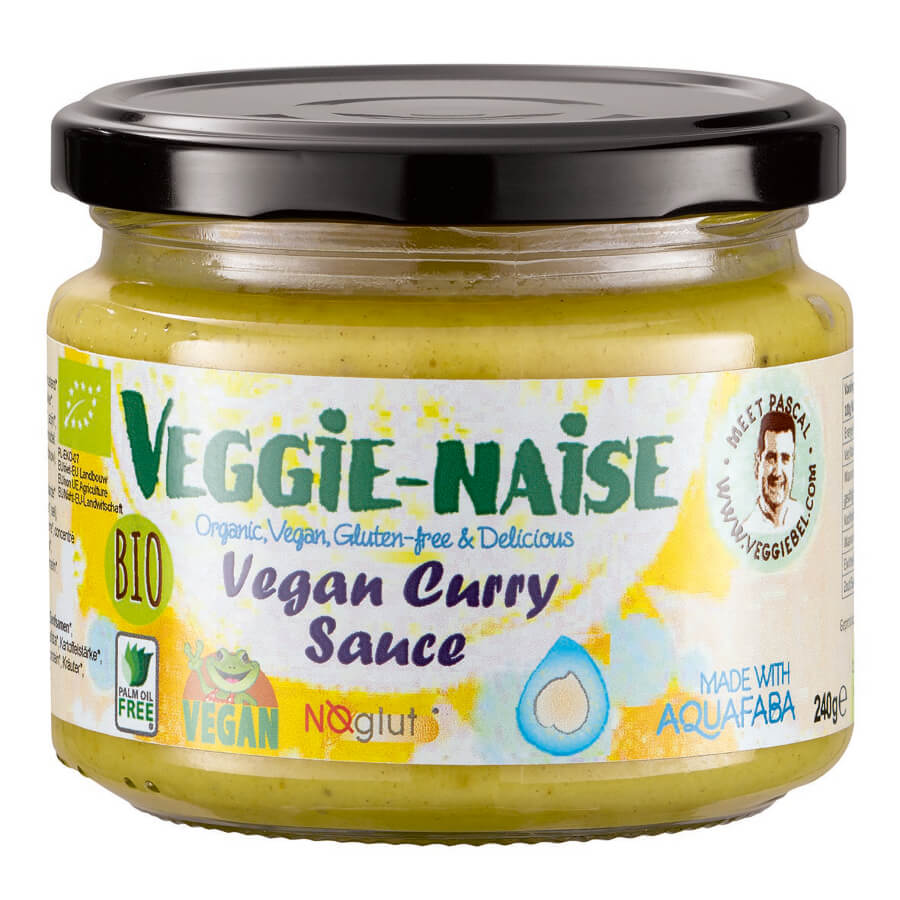 Vegane Mayonnaisesauce mit Curry BIO 240 g - VEGGIE NAISE