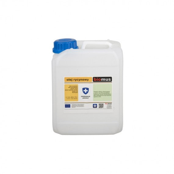 Rizinusöl unraffiniert hexanfrei 5000ml BIOMUS - Biolaboratorium